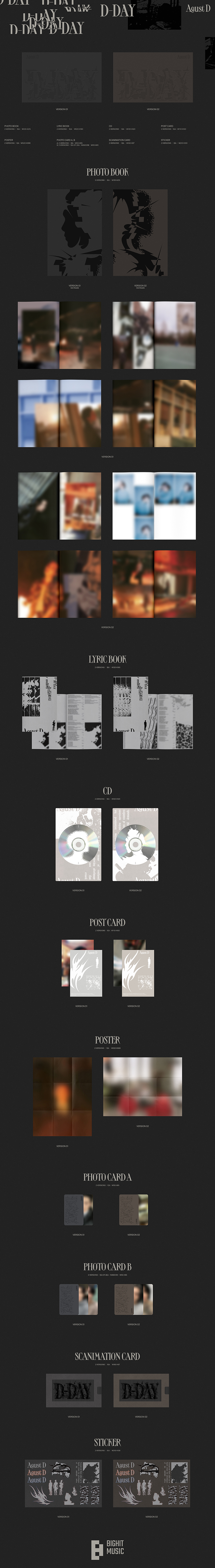 BTS - Agust D - D-Day - Onnistore
